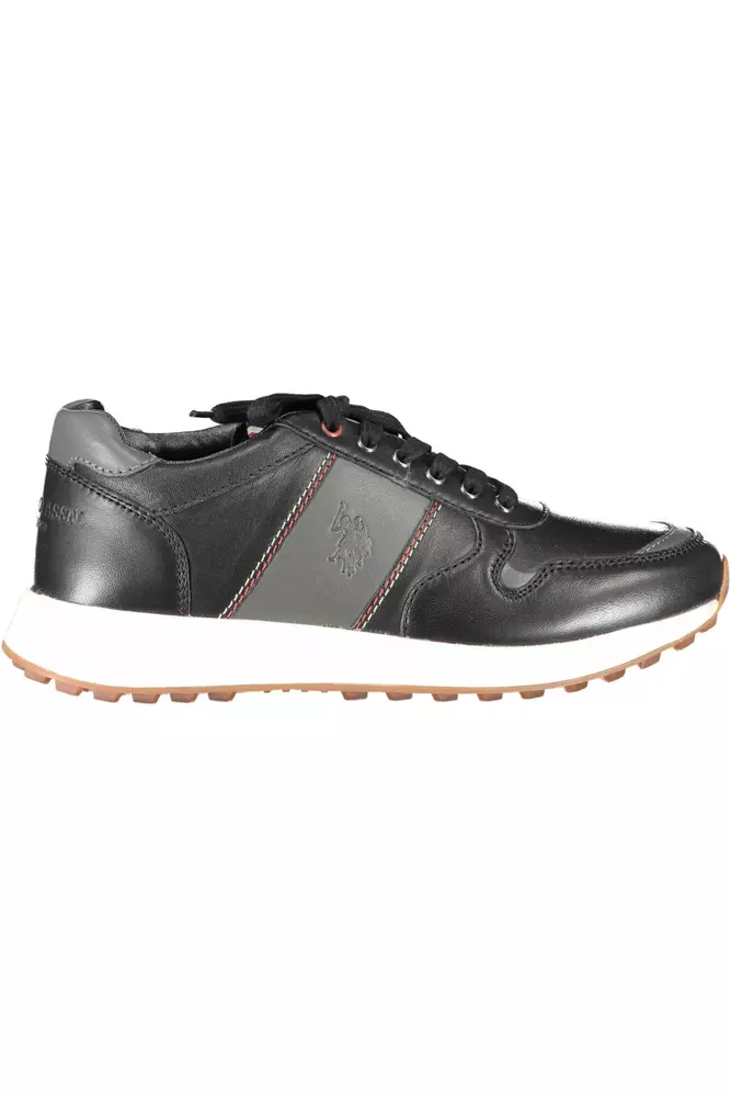 

Черные мужские кроссовки из эко-кожи U.S. Polo Assn.
