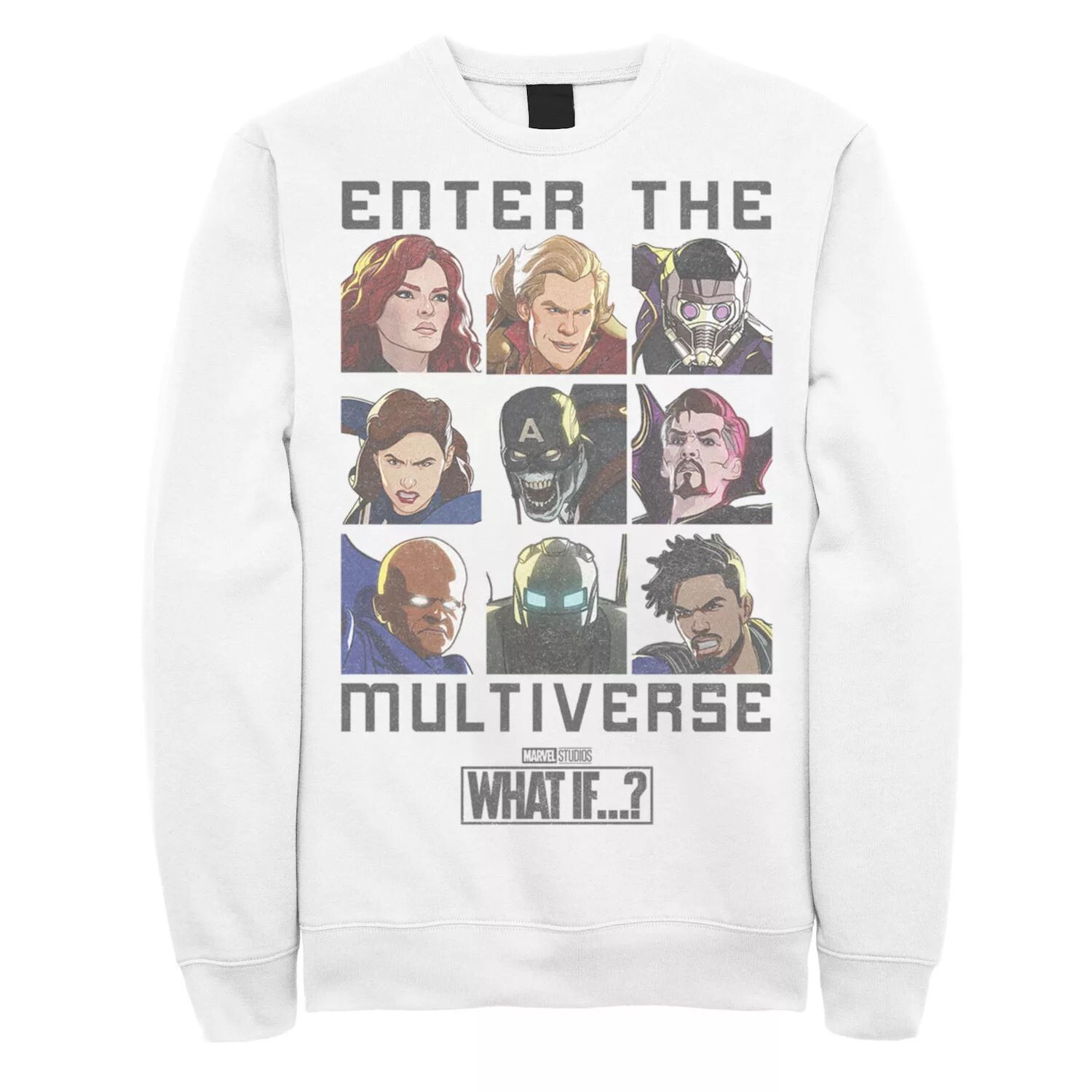 

Мужской свитшот с цитатой Marvel What If Enter The Multiverse Licensed Character