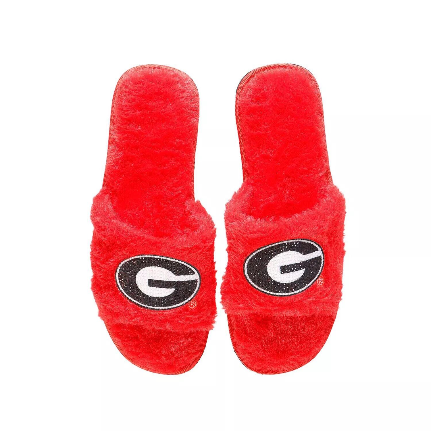 

Женские тапочки FOCO Red Georgia Bulldogs со стразами