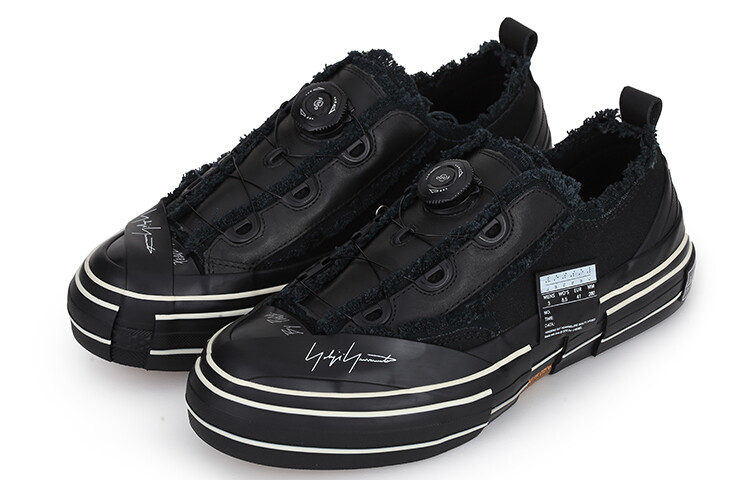 Yohji Yamamoto X Canvas Shoes Unisex Low-top Black Xvessel — фото 2