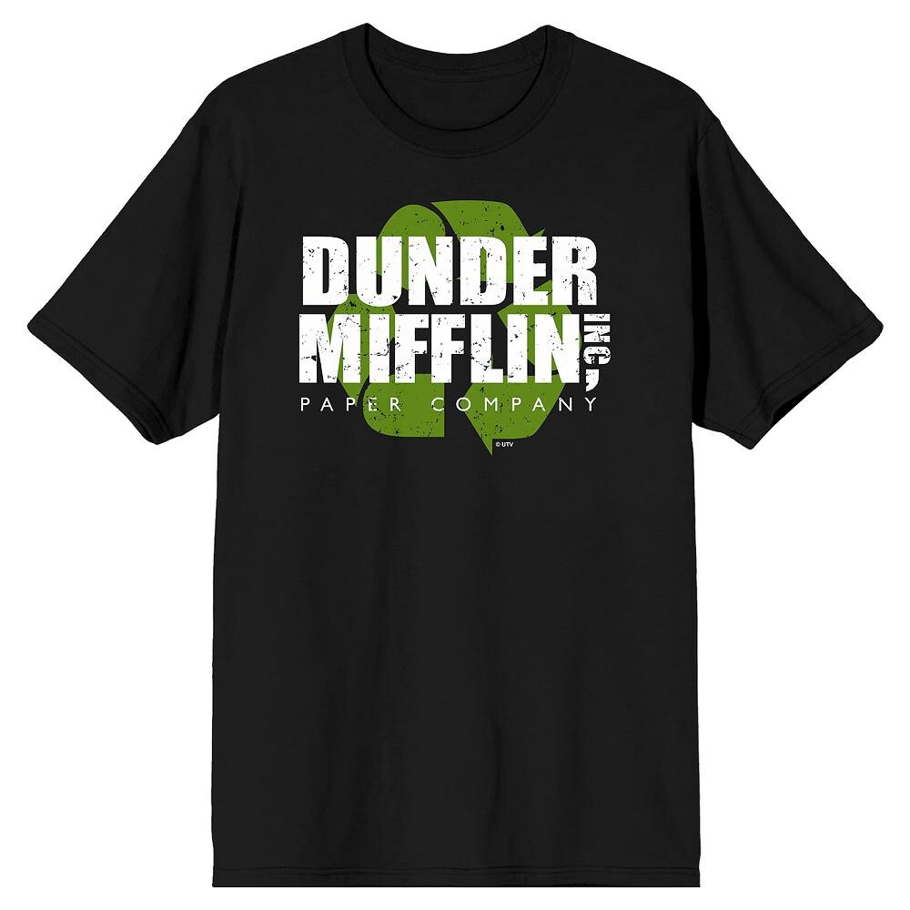 

Мужская футболка с рисунком The Office Dunder Mifflin Licensed Character, черный
