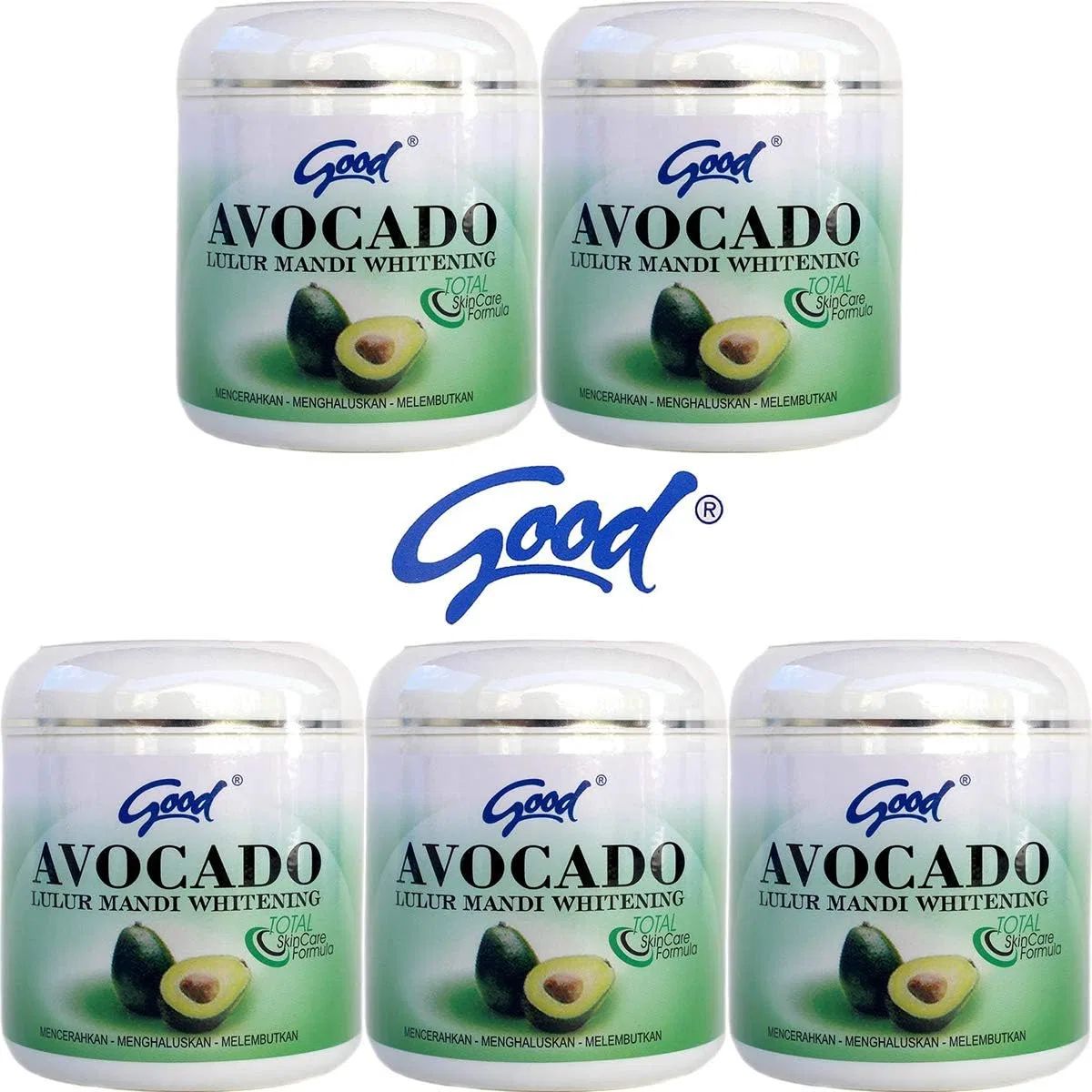 Скраб для тела Good Bali Traditional Body Scrub, 5 шт. по 200 г, авокадо