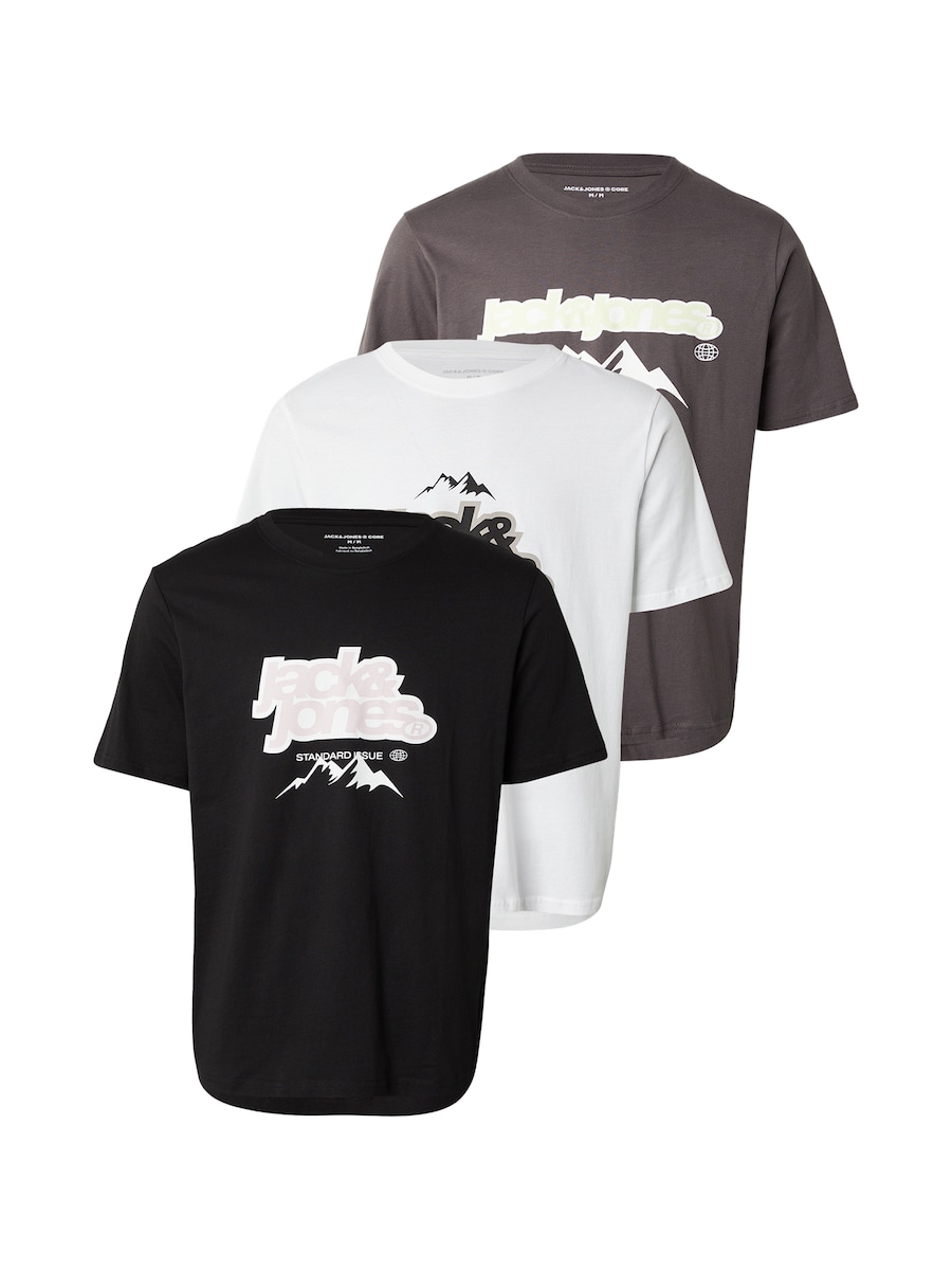 

Рубашка JACK & JONES JCOFLARE, темно-серый/черный/белый