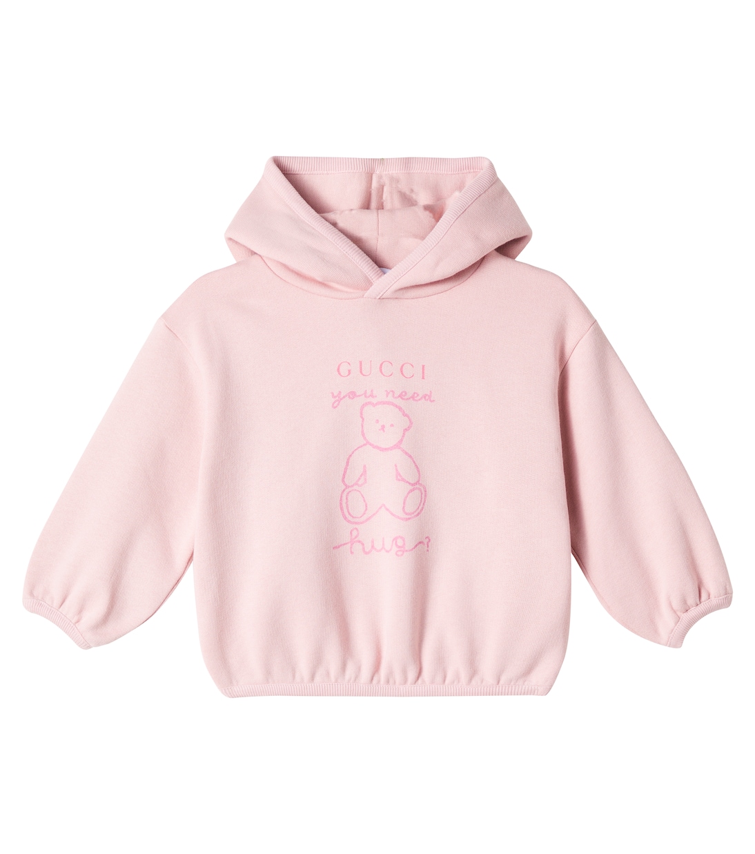 

Хлопковый свитшот с логотипом Gucci Kids, Faded Rose/ Mc