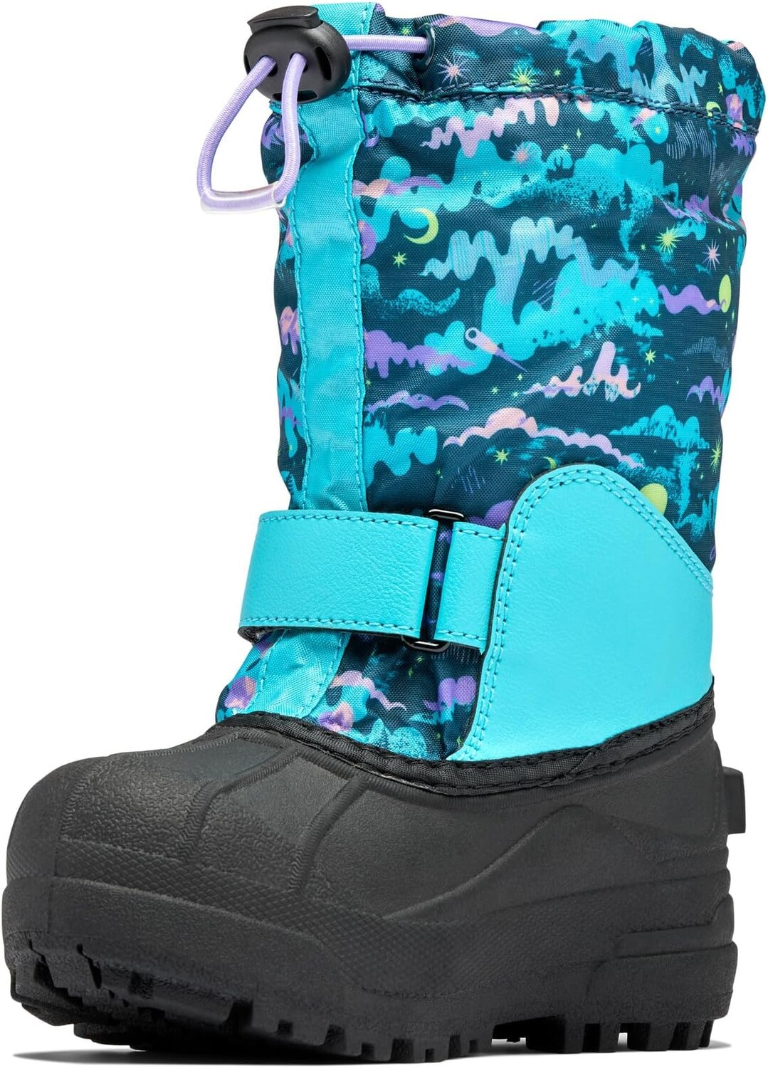 

Зимние ботинки Powderbug Forty Print Columbia, цвет Geyser/Paisley Purple