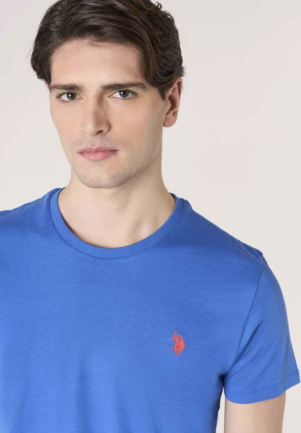 Простая футболка с круглым вырезом U.S. Polo Assn., Blu — фото 4