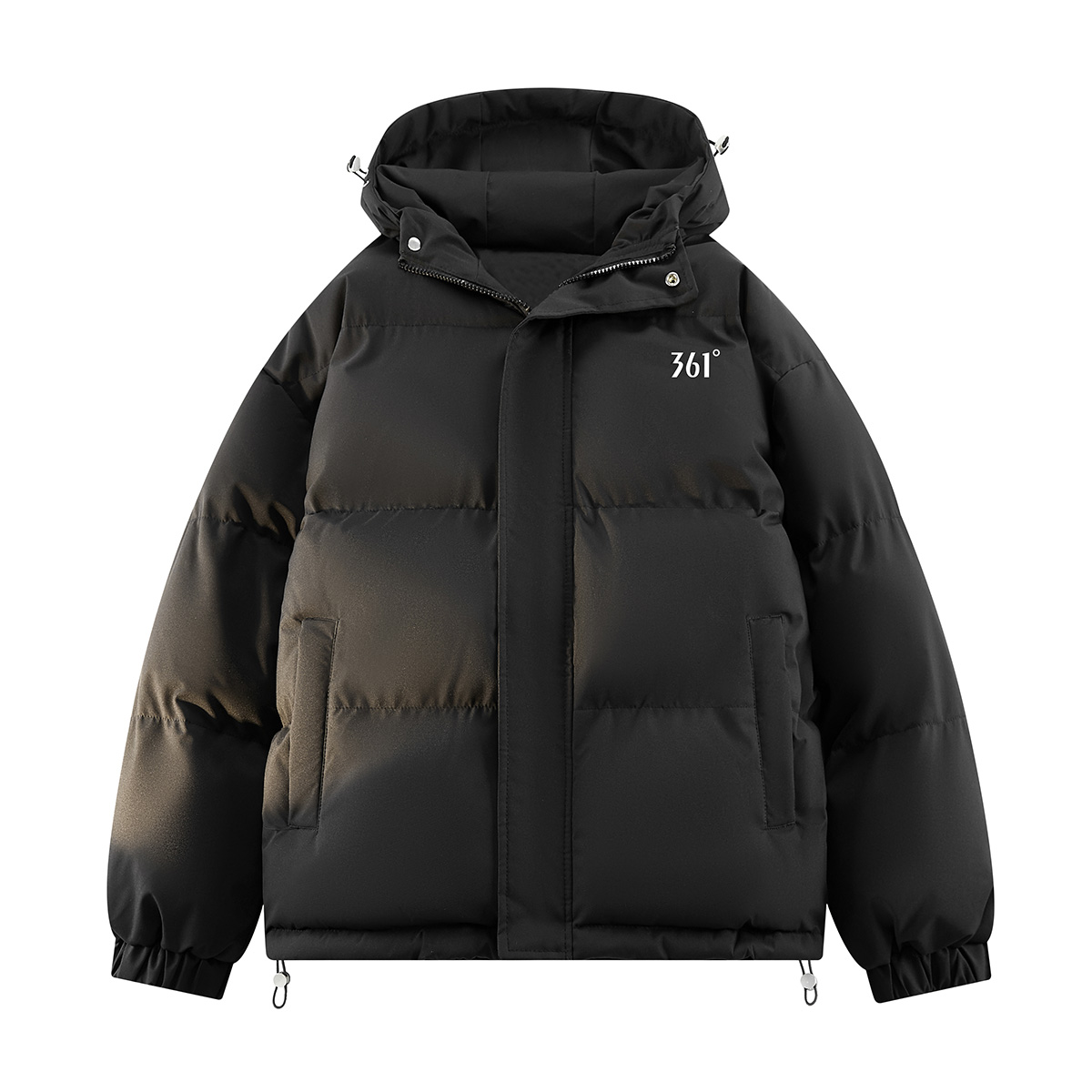 

361° Пуховик Unisex Super Black с капюшоном утепленный