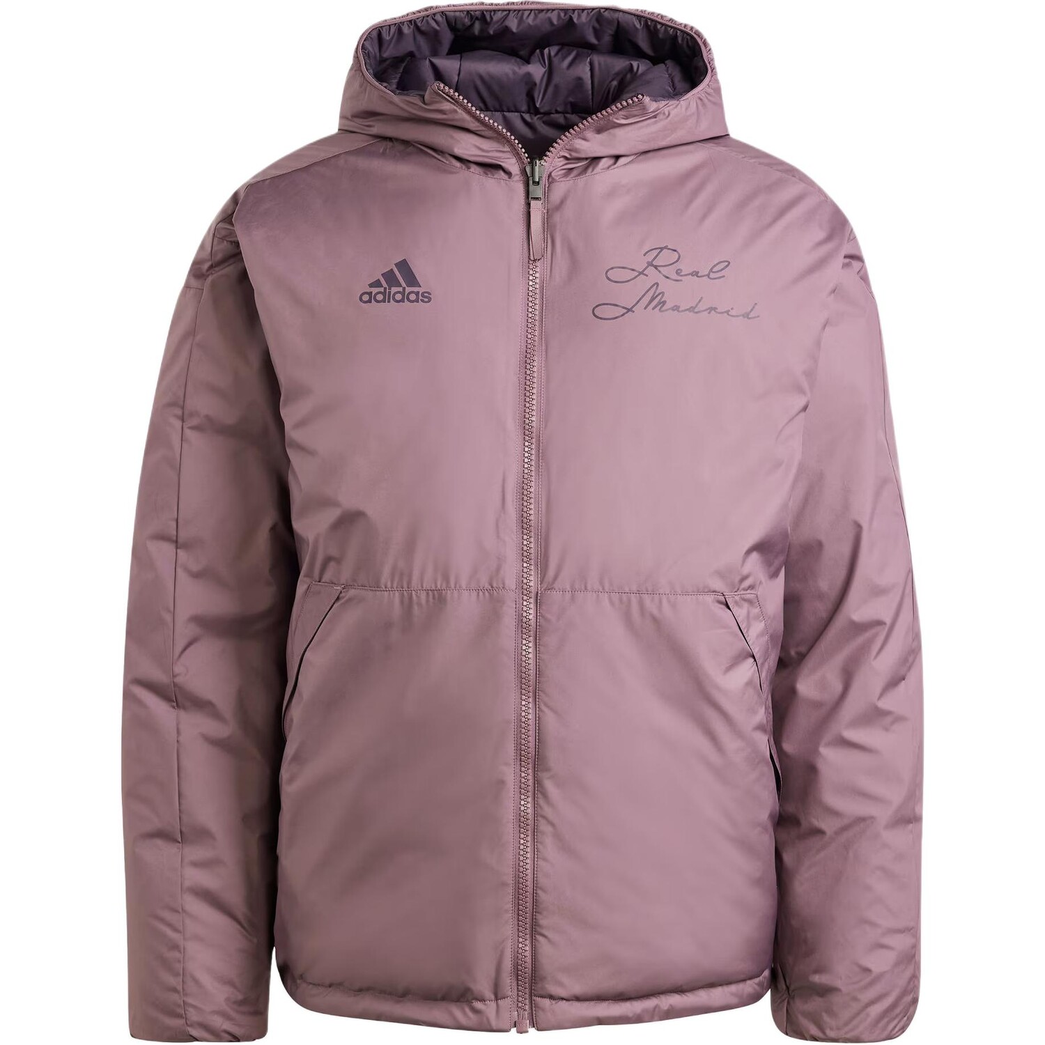 

Стеганая куртка Real Madrid мужская темно-серо-коричневый Adidas