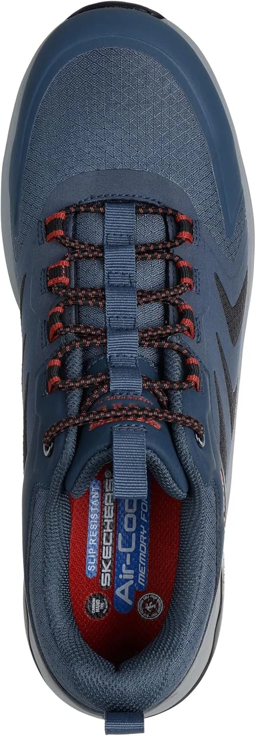 Мужские пожарные ботинки Skechers Speed-Flex Trekker Nordown, Black Red Trim Textile Synthetic — фото 4