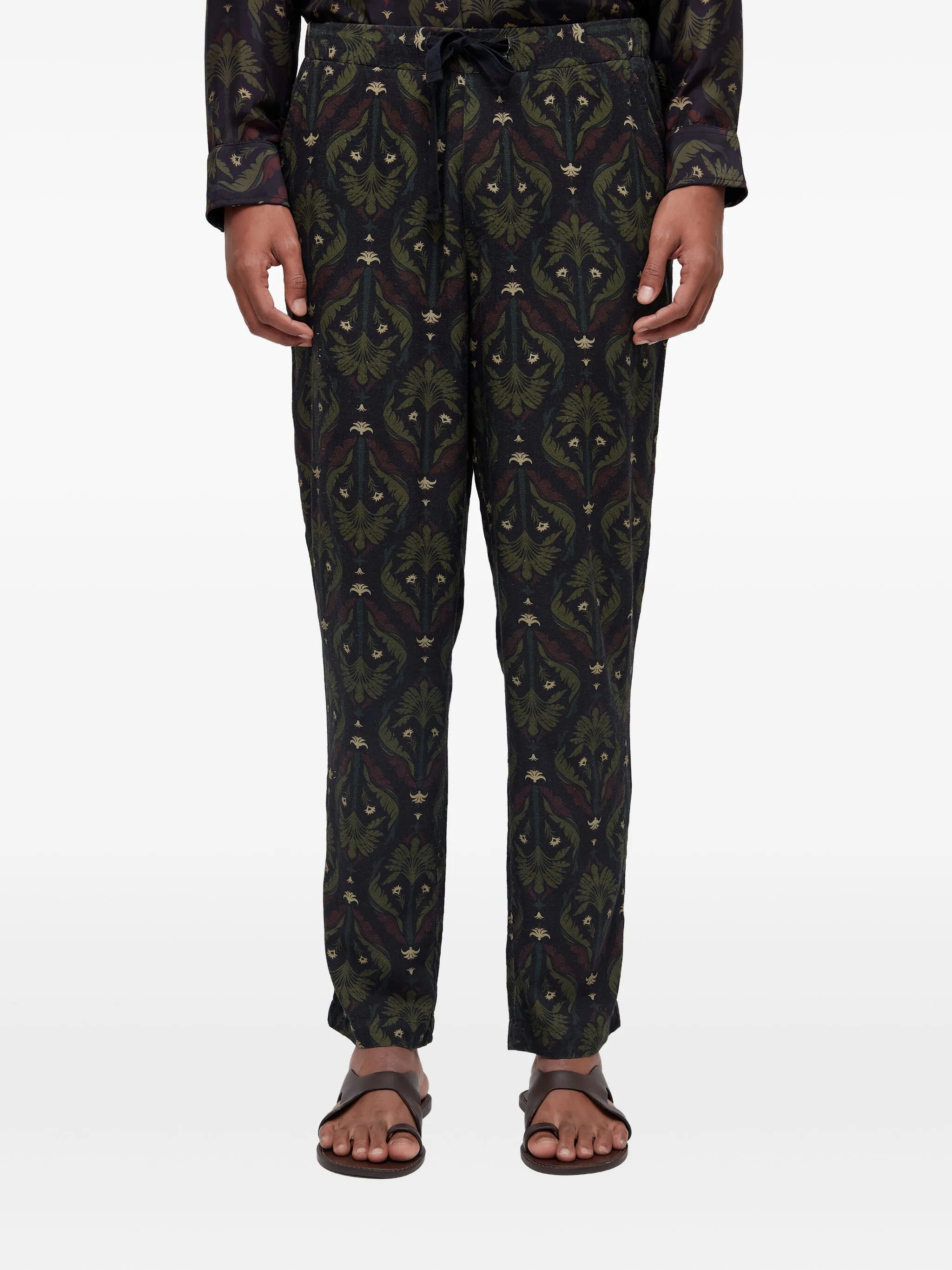 

Брюки с узором Osklen, черный