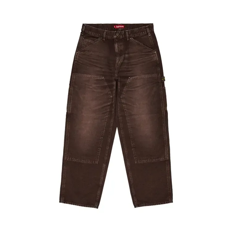 Брюки Supreme Worn Double Knee Painter Pant 'Brown'