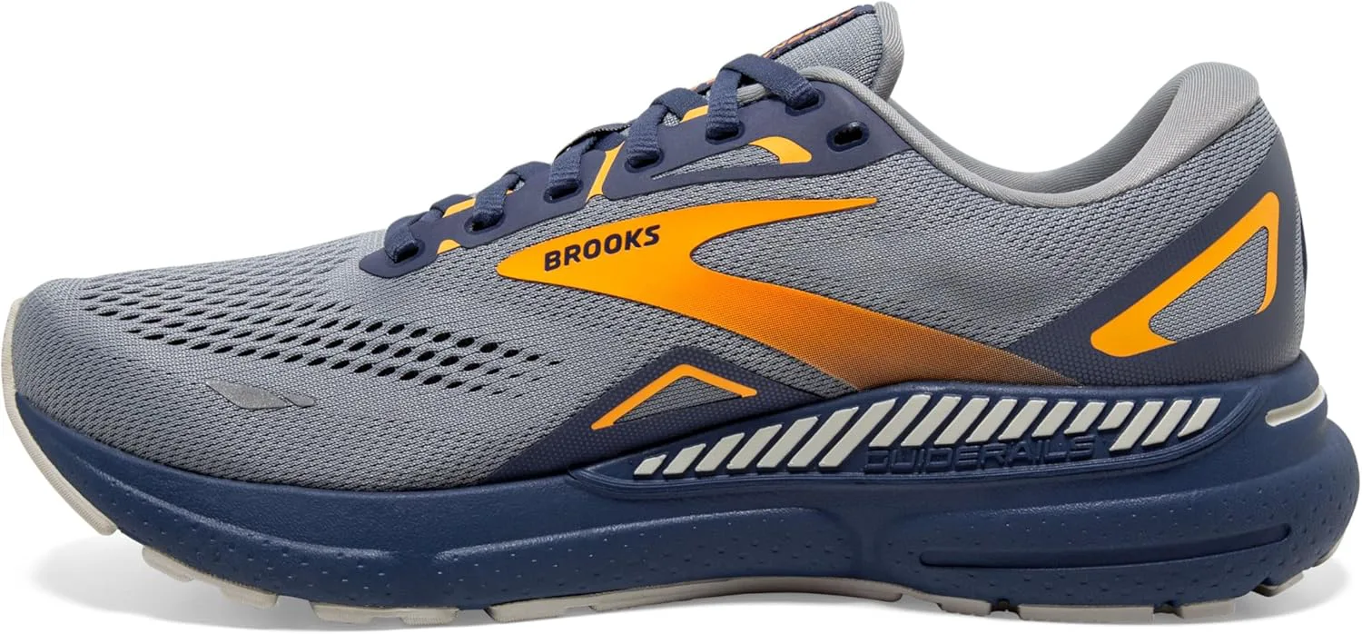 Мужские кроссовки Brooks Adrenaline GTS 23, серый/синий/оранжевый — фото 4