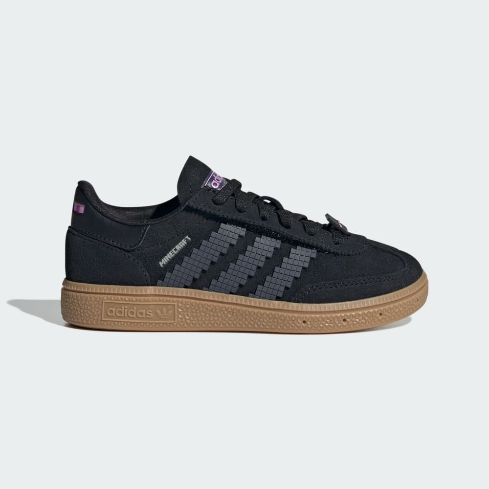 

Кроссовки Adidas Handball Spezial Comfort Closure Elastic Lace x Minecraft Shoes Kids, цвет Core Black/Grey/Gum