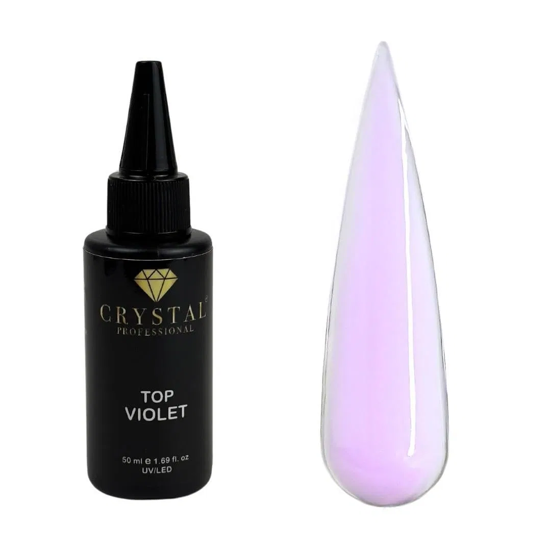 Финишное покрытие для ногтей Coloured UV Top Coat 12 мл Crystal Professional, Purple — фото 3