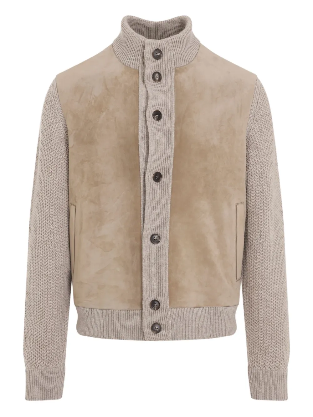 

Кардиган с панелями Zegna, бежевый