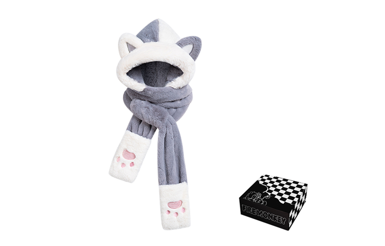 

FireMonkey Шарф Женская Персонализированная Открытка, Gray (Checkerboard Box)