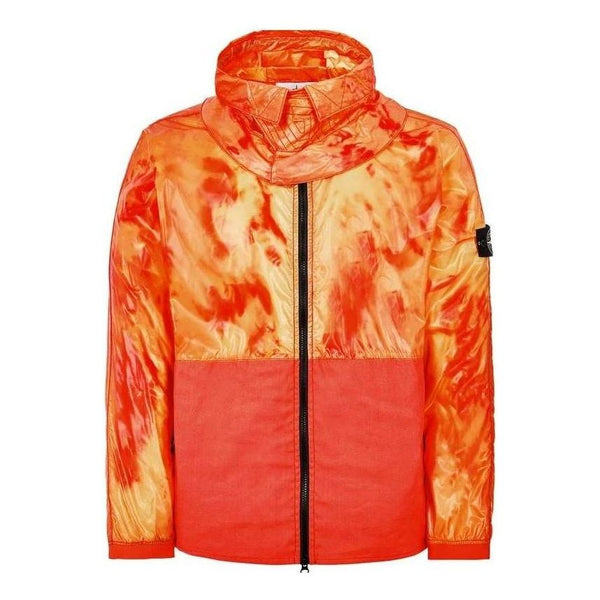 

Куртка heat reactive hooded nylon jacket 'orange' Stone Island, оранжевый