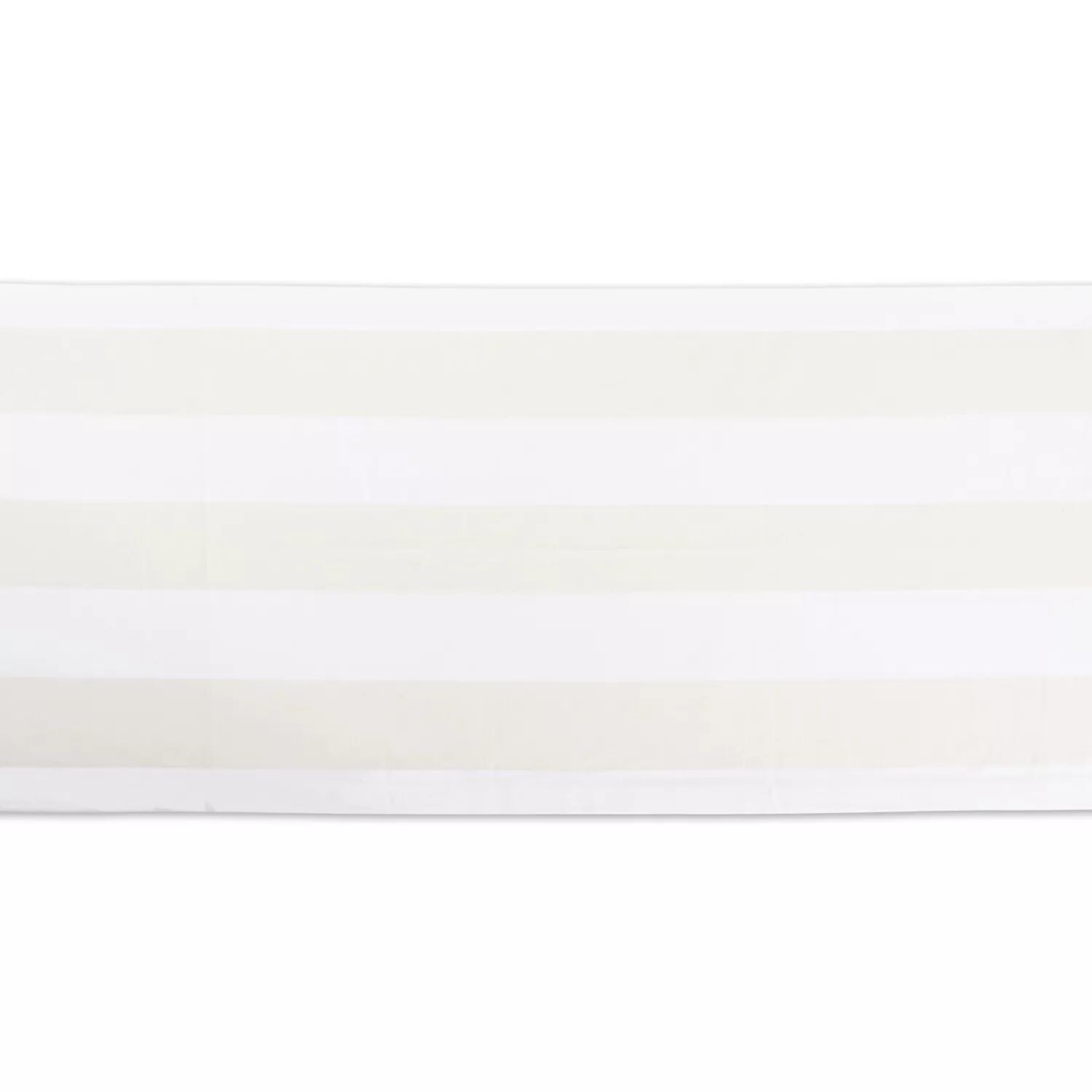 

Прямоугольная дорожка для стола 108 дюймов цвета слоновой кости и в белую полоску