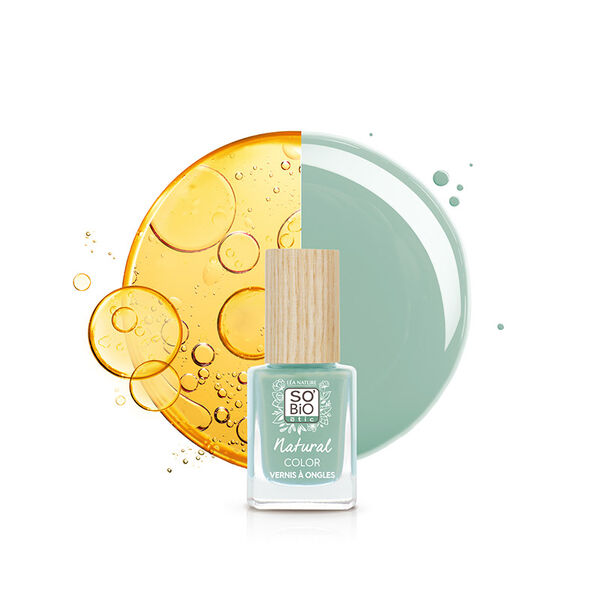 Лак для ногтей 85 зелёный, 11 мл So'Bio Etic Natural color, цвет 85 vert d'eau — фото 2