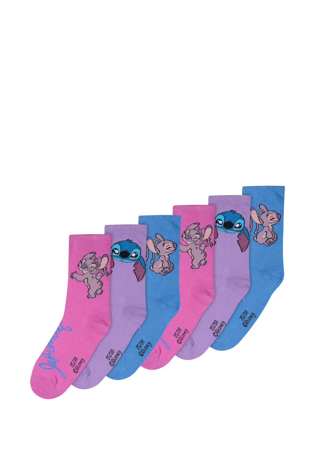 

Носки STITCH - PACK OF 6 Disney, розовый