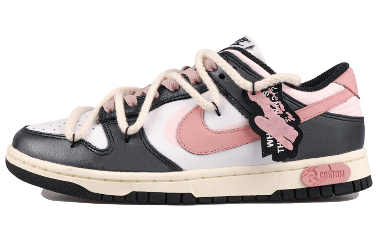 

Кроссовки Nike Dunk Skateboarding Shoes Women's Low-top Black, розовый