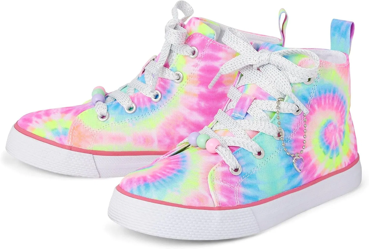 Детские кроссовки для девочек со шнуровкой The Children's Place, Tie Dye Swirl — фото 2
