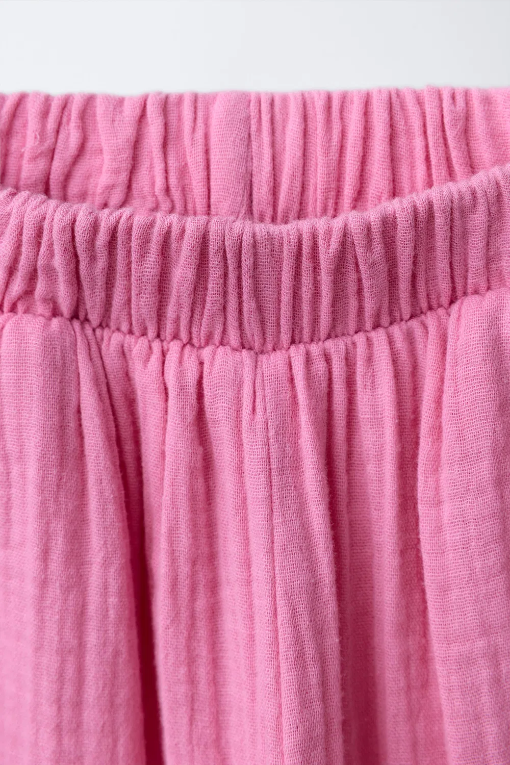 Текстурированные бочкообразные брюки ZARA, Pink — фото 3