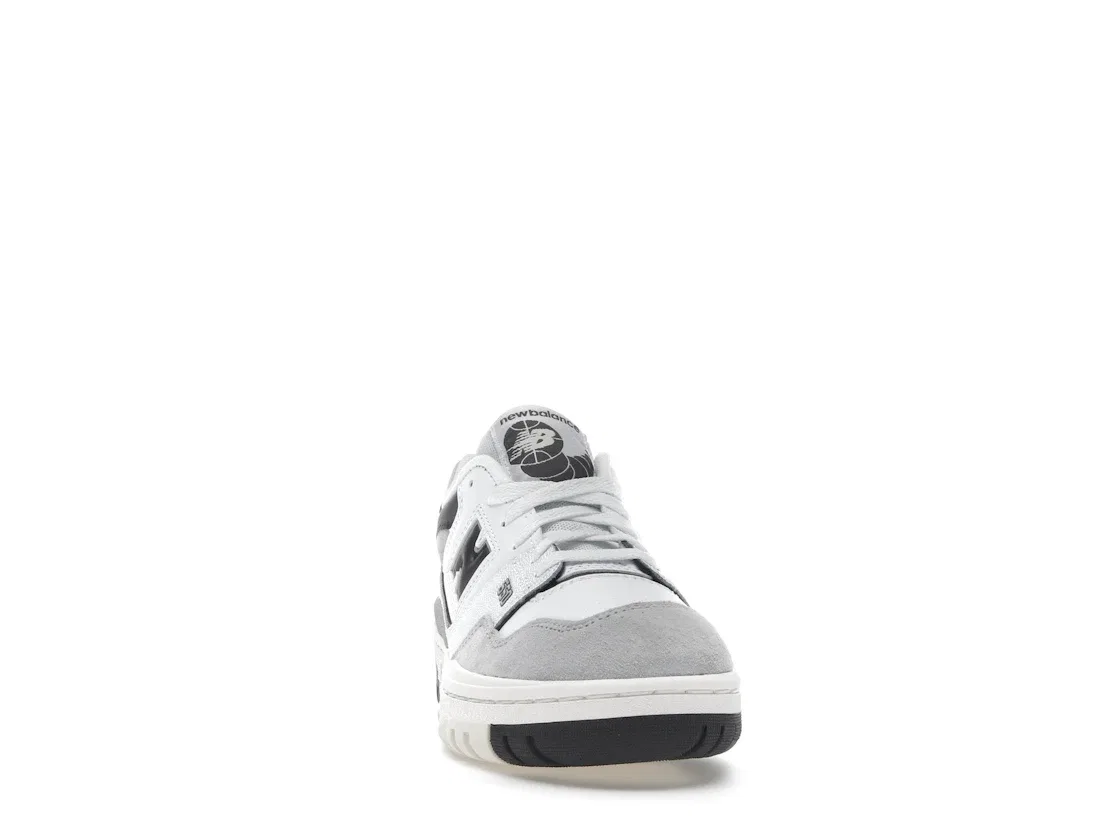 Детские кроссовки для мальчиков и девочек с длинным язычком New Balance 550, White/Black Cement — фото 2