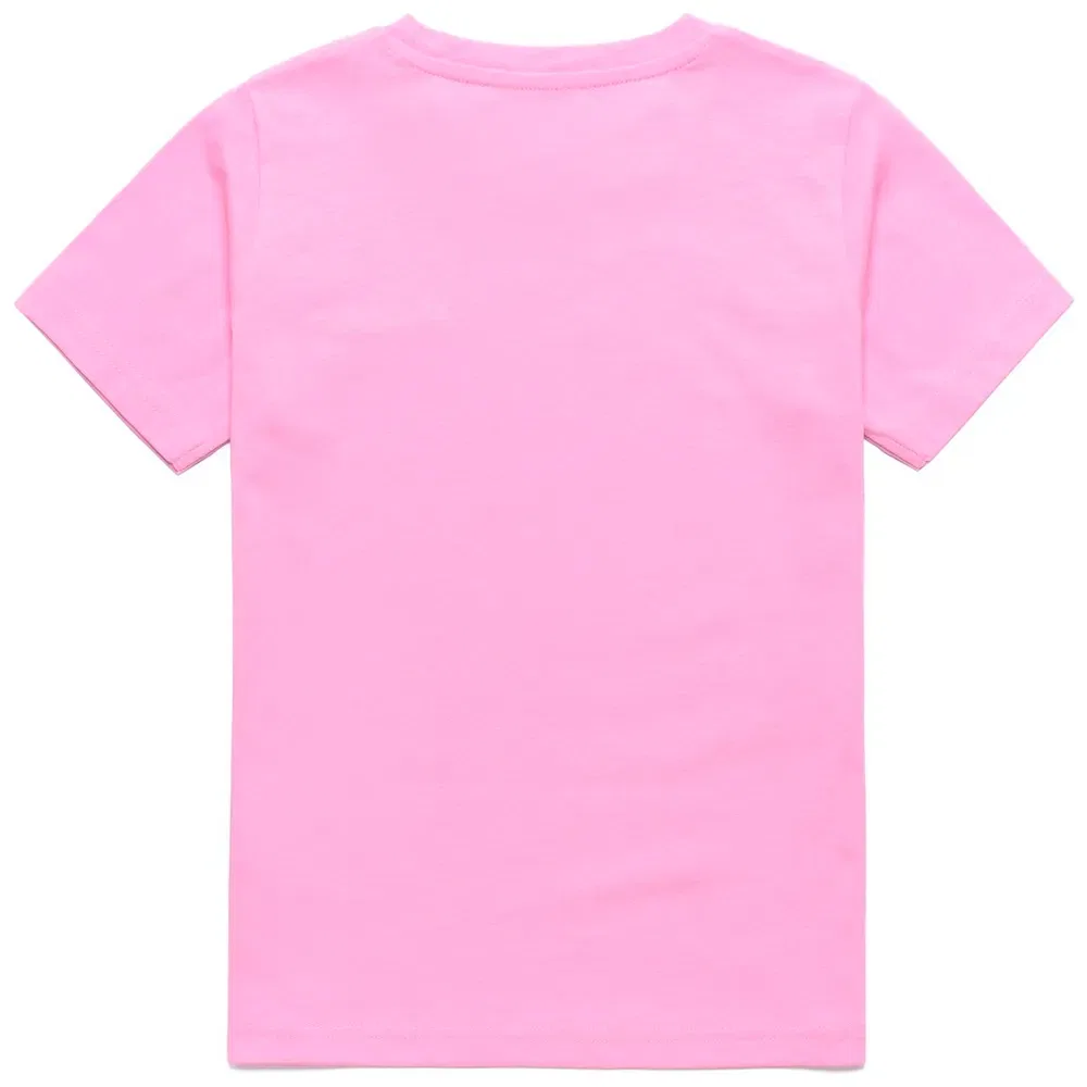 Детская футболка для девочек с вышитым логотипом Kappa Logo Ibbiem, Pink — фото 2