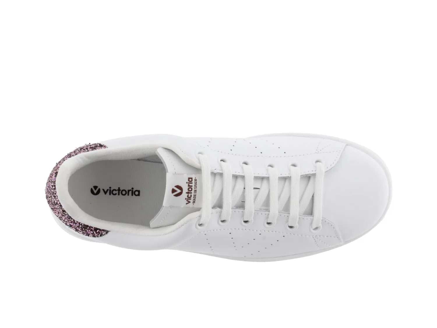 Детские кеды для девочек с принтом victoria 1125104-women, Mallow — фото 4