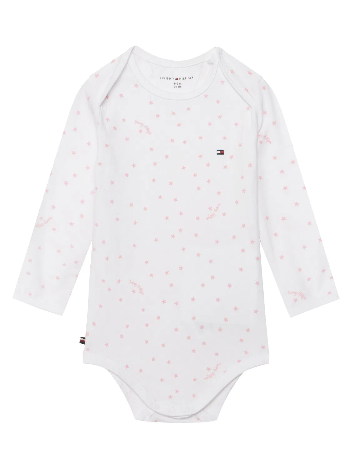 Комплект детского боди для девочки Pack Seasonal Body Ls Giftbox Tommy Hilfiger, светло-розовый — фото 3