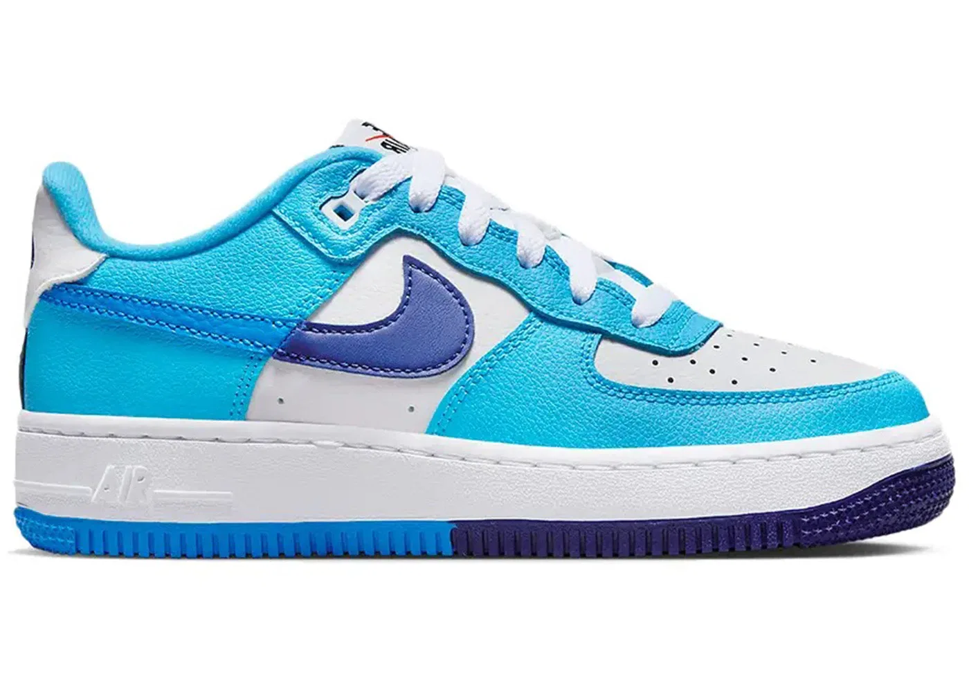 Детские кроссовки Lifestyle Nike Air Force 1 Low LV8 2, White/Deep Royal Blue/Baltic Blue/Light Photo Blue