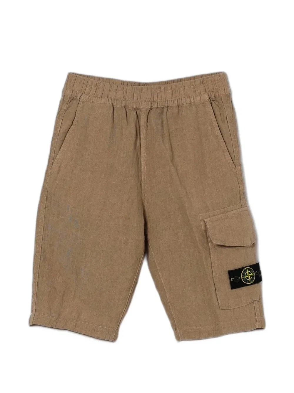 Карго-шорты с нашивкой-логотипом Stone Island Junior, серый