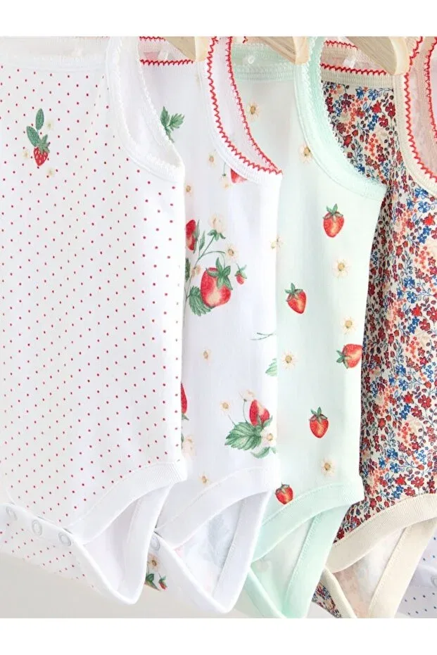 Детское боди-комплект из 5 предметов с рисунком Next Baby, Multicolor — фото 3