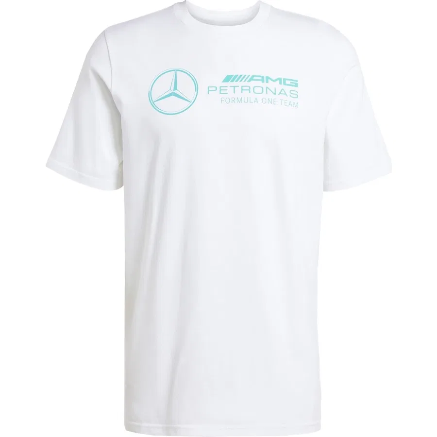 Футболка с принтом Mercedes-AMG Petronas Formula One Team DNA Graphic Tee adidas, Черно-белый — фото 3