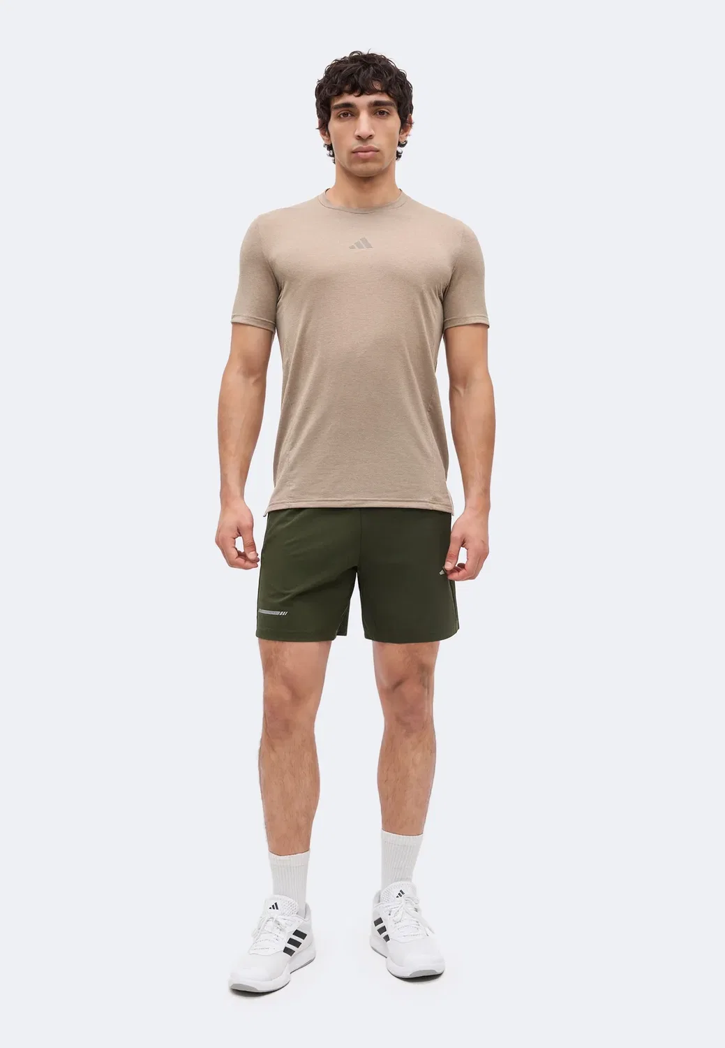 Спортивная футболка D4T для тренировок Adidas Performance, Khaki Six Melange — фото 2