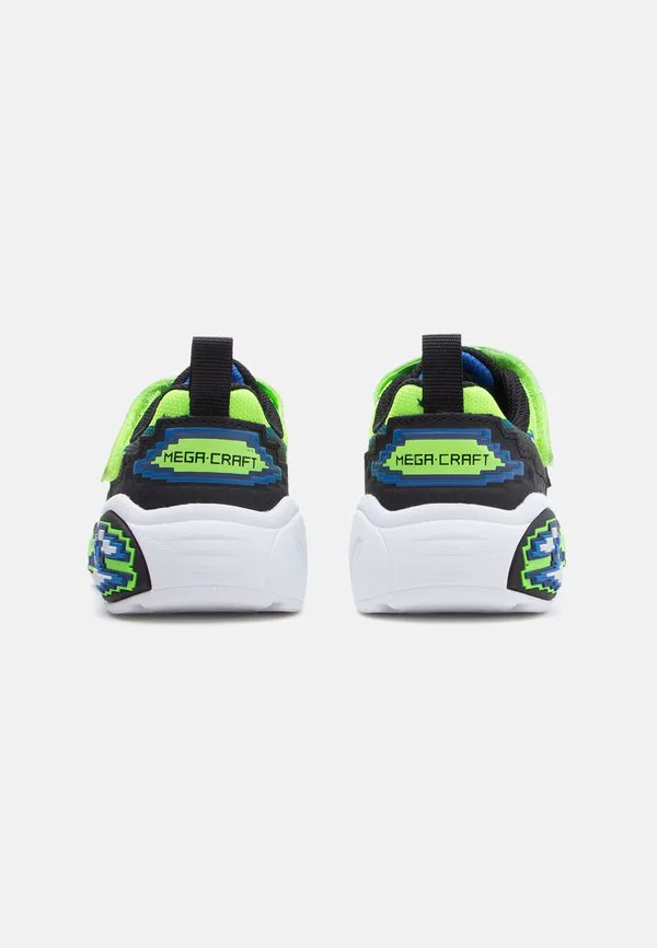 Низкие кроссовки mega scene Skechers, Lime/Black/Blue — фото 3