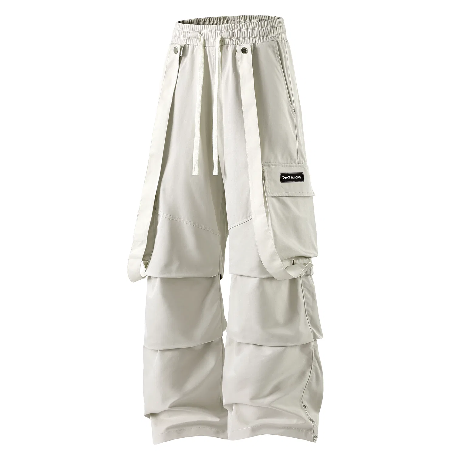 Женские брюки свободного кроя прямые Beige Apricot MIIOW