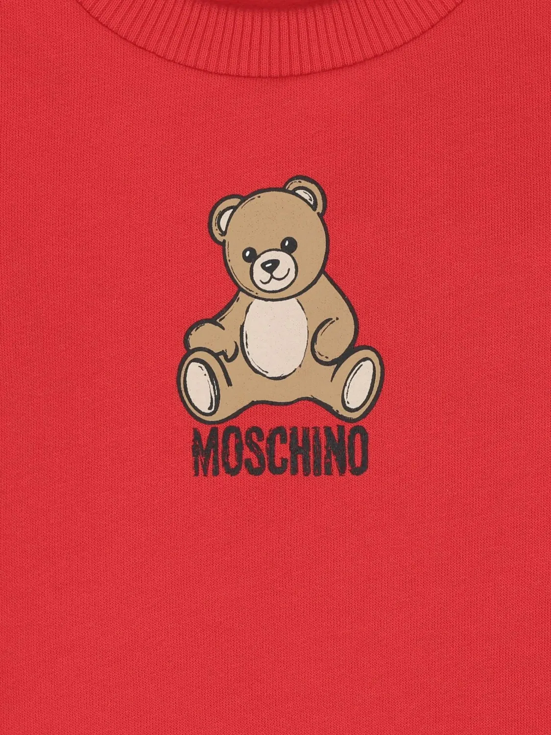 Толстовка Teddy Bear Moschino Kids, красный — фото 3