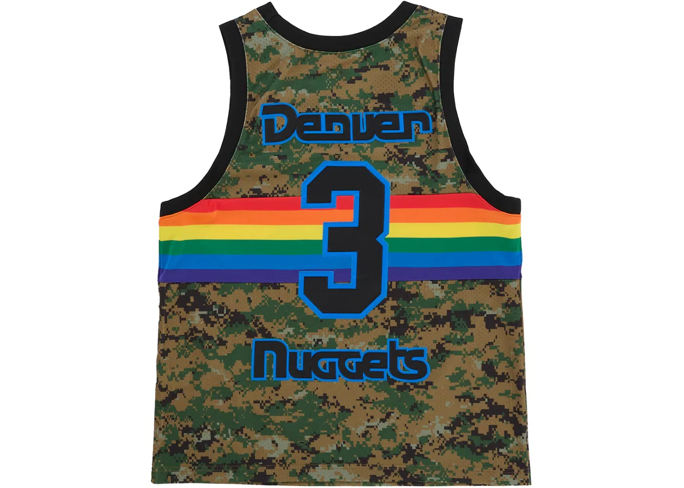Мужская баскетбольная джерси с камуфляжным принтом Supreme Mitchell & Ness Teams Basketball Jersey, Digital Camo — фото 2