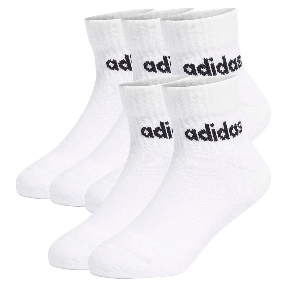 Детские носки с компрессионным сводом стопы Adidas Linear Ankle, White