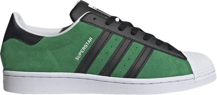 

Кроссовки Adidas Superstar 'Green Core Black', зеленый