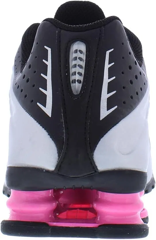 Детские кроссовки для мальчиков с амортизацией Nike Shox R4, Black/Metallic Silver — фото 4