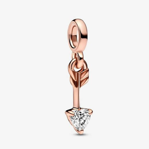 

Шарм-подвеска Pandora ME Arrow of Love Mini, розовое золото/прозрачный
