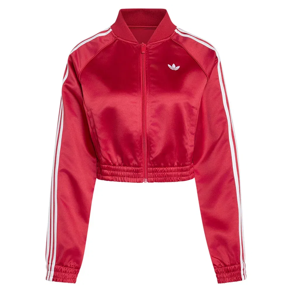 Женский свитшот из атласа Adidas Originals Satin SST, Red — фото 3