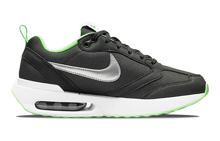 Детские кроссовки с амортизацией Air Max Dawn Low top Running Shoes Nike, Black Green — фото 3