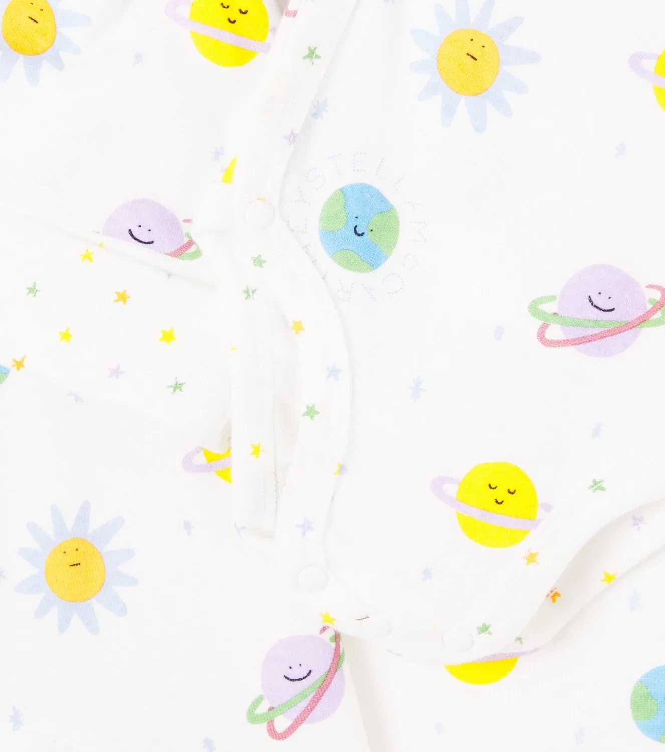 Комплект из хлопка для младенца: комбинезон, шапочка, боди и плед, Stella Mccartney Kids, белый — фото 4