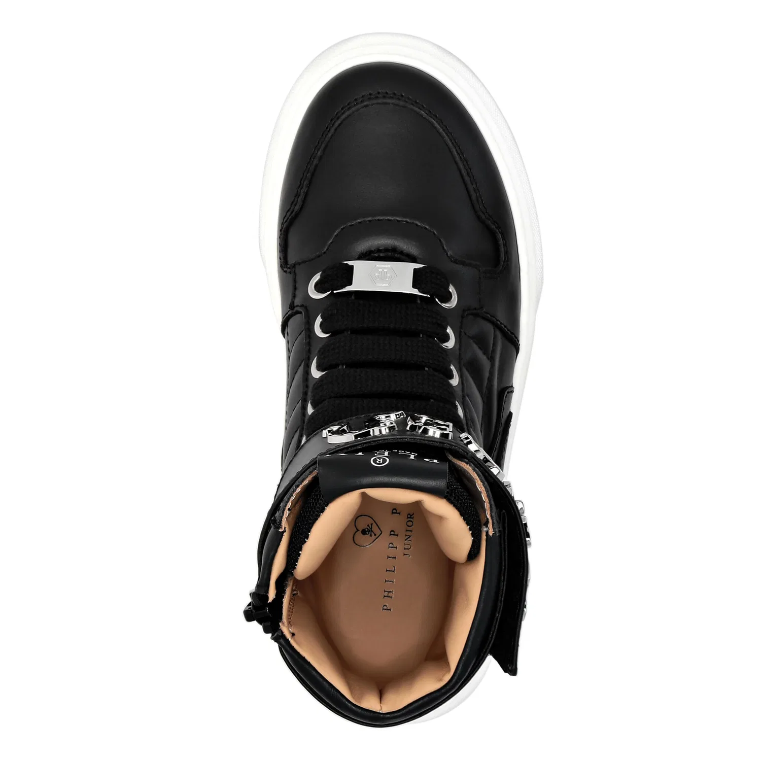 Детские кроссовки mid-top PHILIPP PLEIN Gothic Plein, Black — фото 2