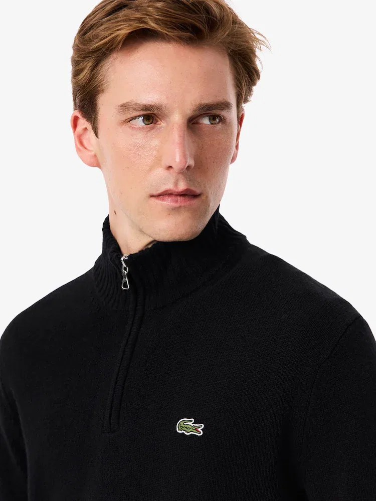 Свитер поло LACOSTE, Черный — фото 2
