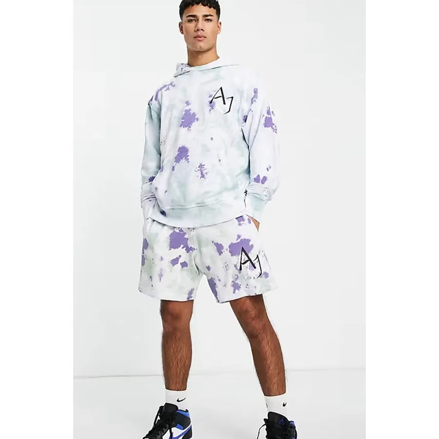 Мужской худи из футера с капюшоном Jordan Sport DNA Fleece Nike, Зелено-белый — фото 4